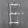 Estante de Baño de Aluminio Espacial Sin Taladro Triángulo Montado en Pared para Inodoro Gran Capacidad de Carga Montado en Pared para Colocar Gel de Ducha