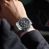 Reloj de Hombre Baoshe Reloj para Niños Totalmente Automático No Mecánico Correa de Acero Reloj de Cuarzo Impermeable para Negocios de Hombre Comercio Exterior