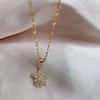 Collar de estrella giratoria para mujer ins diseño de nicho que no se desvanece diseño simple elegante estilo cadena de clavícula de temperamento simple