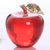 Maçã de Cristal Presente de Véspera de Natal para Namorada, Enfeite de Decoração de Casa de Aniversário, Enfeite de Cristal de Presente de Natal