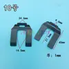Abrazadera universal para tubería de aceite de automóvil, abrazadera de hebilla de hierro para tubería de freno, clip de acero en forma de U, abrazadera para cable de freno de mano