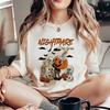 Manga Curta Estampada Popular Anos 90 Moda Nova Feminina Vazada