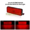 Luz de Freno para Pedal de Vehículo Eléctrico 24 LED Luz Trasera Señalizador de Giro Luz de Dirección Luz Lateral de Camión Reflector Reflector