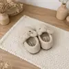 Sapatos de menina sapatos peludos estilo princesa sapatos de algodão com veludo extra laço 2026 Sapatos de outono para crianças sapatos de algodão de duas camadas para bebê menina