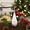 Novas Decorações de Natal Transfronteiriças Pingentes Pequenos Tricotados de Natal Árvore de Natal Boneca Velho Sem Rosto Pingente Vermelho