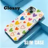 Funda para Teléfono Película de Corazón Estrella Graffiti Arcoíris Linda y Juguetona Iphone18Pm Anticaída Cáscara Dura Mayoreo