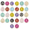 Accesorios de Joyería de Aleación DIY 26 Tipos de 1 Juego Cada Uno Letras Inglesas Colgante de Goteo de Aceite de Doble Cara Material para Pulseras Aretes