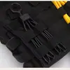Suministro Directo Anillo de Tracción de Apriete Mejorado Armadura de Escamas de Dragón Engrosada Correa de Restricción Táctica Brida Táctica Desechable Doble Anillo Plegable