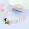 Pulseira de Cristal Rosa Natural Guan Yu Jade Pulseira Duas Vidas de Felicidade Novo Estilo Chinês Transmissão ao Vivo Atacado Dropshipping S5061003