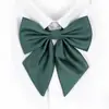 Poof Ding Oso Original Genuino Uniforme Corbata de Lazo Flor Estudiante Femenina Color Sólido Raíces Rojas