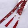 Acessórios de Ano Novo para Saia Mamian Infantil, Faixas de Cabelo e Adornos de Cabeça Hanfu para Meninas em Estilo Chinês, Acessórios de Cabelo Vermelhos em Estilo Antigo