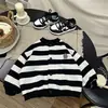 Chaqueta de Primavera y Otoño para Niños 2026 Oferta Especial Otoño Rayada Estilo Coreano Cárdigan Casual Atuendo de Otoño para Niños Ropa Exterior Elegante