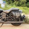 Carro muscle Wolf adequado para xiangshuai Dragão JSX700i Raptor 900i bolsa lateral caixa lateral retrô bolsa de capacete à prova d'água liberação rápida