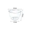 Taza Transparente para Mousse Taza Alta para Pudín Taza de Salvado de Trigo Taza para Pastel Taza Desechable de Plástico Resistente a Altas Temperaturas Taza de Mesa para Postres