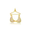 Colgante de Bikini para Playa de Verano para Mujer Chapado en Cobre 18K Personalizado Accesorios de Colgante para Traje de Baño