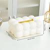 Caixa de Lenços de Plástico Estilo Creme Europeu Decoração para Sala de Estar Mesa de Jantar Caixa de Papel para Guardanapos Decoração de Mesa