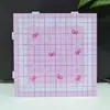 Tablero de cuentas con forma de pata de gato rosa con pines largos para dibujar líneas, Herramienta de cuentas de 2.6 mm que no se deforma, Tablero de cuentas engrosado y resistente a altas temperaturas