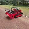 Pequeño Cortacésped Agrícola con Orugas Controlado Remotamente, Máquina Multifuncional Todo Terreno para Deshierbar, Trituradora de Pasto para Huertos