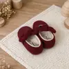 Zapatos de niña zapatos peludos estilo princesa zapatos de algodón con felpa lazo 2026 Zapatos de otoño para niños zapatos para bebé niña zapatos de algodón de dos capas