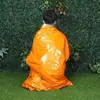 Manta de emergencia portátil para exteriores, manta térmica de emergencia desechable para maratón, manta de supervivencia para acampar, al por mayor en stock del fabricante