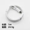 Cabo de Dados USB Trançado Espesso Tipo C Adequado para Apple e Huawei Cabo de Carregamento Trançado USB Tipo C Cabo USB Apple