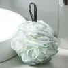 Bolas de baño de tres colores tamaño grande no se desmoronan flor de baño depurador de espalda bola de baño de alto valor para mujer artefacto para frotar la espalda red de espuma