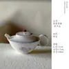 Tetera Creativa de Cerámica de Gama Alta con Diseño Morado Degradado para Preparar Té, Adecuada para Uso Doméstico, Tetera Individual para Juego de Té Kung Fu