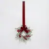 30cm Corona de Navidad Mini Más Vendida en Amazon Anillo Colgante para Armario Adorno de Atmósfera Navideña Fabricante