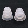 Fabricantes en stock audífono intraauricular de tres capas funda de silicona universal grande, mediano y pequeño tapón de silicona para el oído funda de silicona de tres secciones