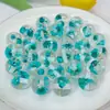 Color resina flor seca natural pan de oro cuentas redondas transparentes DIY pluma de cuentas hecha a mano pulsera cadena de teléfono móvil accesorios