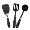 Utensilios de cocina de nailon directo de fábrica utensilios de cocina de silicona espátula de 3 piezas cuchara sopera herramientas para hornear cocinar