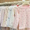 Conjunto de ropa interior térmica de otoño e invierno para niños, algodón puro, para niños y niñas, incluye camisetas de manga larga y pantalones largos, adecuado para usar en casa y como pijama
