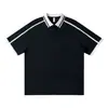 Ropa de Trabajo de Manga Corta con Solapa en Bloques de Color de Verano, Bordado de Logo Personalizado, Camisas Culturales para Equipo, Camisetas, Playeras Polo para Eventos