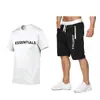 Novo conjunto esportivo de verão 2023 tendência masculina conjunto de shorts e camiseta para fitness e corrida masculina uma geração de cabelo