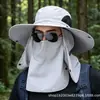 Gorra de protección solar para hombre, protección facial y de cuello, sombrero para el sol de verano con protección para el cuello, sombrero de pesca con protección UV, sombrero de pescador