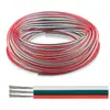 Cable de Conexión para Tira de Luces LED de Colores de 22 AWG 20/18 AWG Cable de Extensión de Alimentación de 3 Pines Rojo, Verde y Blanco de 22 AWG