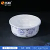 Serie de Clúster Azul y Blanco Wuhe Vajilla de Melamina Material de Grado Alimenticio Plato Comercial Cuchara para Arroz Cuchara para Sopa Base Aislante Plato para Frutas