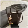 Elegante Xiaomi 2026 Nuevo Bolso de Hombro Cruzado Tejido de Moda para Mujer, Gran Capacidad, Bolso Cubo para Viajes, Bolso Retro para Debajo del Brazo