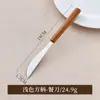 Juego de Cubiertos Occidentales de Acero Inoxidable 304 con Mangos de Madera de Nogal Imitación, Cuchillo para Bistec, Tenedor y Cuchara, Vajilla Retro Engrosada, Suministros para Hotel