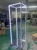 Bar Ktv Punto Luminoso Led Fantasía Acero Inoxidable Marco de Puerta Gogo Punto Baile Palo Móvil Punto Plataforma de Baile