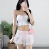 2025 Nuevo Traje de Baño Triangular Estilo Falda Dividida para Mujer Cubriendo Vientre y Look Adelgazante Traje de Baño para Resort de Playa Aguas Termales Envío Directo]