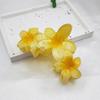 Accesorios Populares para el Cabello Transfronterizos Pinza para el Cabello Flor de Plumeria Pinza de Garra para Vacaciones de Verano Pasador Adorno para el Cabello en la Parte Posterior de la Cabeza Pinza de Tiburón para Mujer Venta al por Mayor