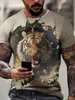 Camiseta de Verano con Estampado 3D de Animales de Manga Corta Perro Animal Patrón de Tauromaquia Camiseta de Manga Corta con Cuello Redondo para Hombre y Mujer