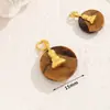Cuentas Sueltas de Madera de Agarwood Natural Metálico con Cuentas, Cuentas Espaciadoras para Pulseras Hechas a Mano, Cuentas de Barril, Accesorios para Colgantes, Accesorios, Materiales para Joyería