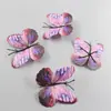 Mariposas de Tela de Colores Flores Artificiales, Accesorio para el Cabello Estilo Antiguo Kit de Materiales para Arreglos Florales DIY, Pequeñas Decoraciones Florales para Decoración de Escenarios