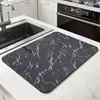 Tapete Drenante Simple de Mármol al por Mayor Tapete Absorbente de Agua Antideslizante de Tierra de Diatomeas para Encimera Tapete para Mesa de Comedor Tapete para Fregadero de Cocina