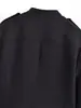 Nova Blusa de Manga Longa para Primavera e Outono, Estilo Europeu e Americano, Slim Fit, Cor Sólida com Detalhe de Botão, Blazer Casual Estruturado com Gola Alta