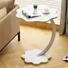 Mesa de Cabeceira Moderna Nórdica Mesa de Cabeceira Sala de Estar Mesa Lateral de Sofá Mesa Pequena Mesa de Centro Quarto Simples Estante de Armazenamento Laje de Rocha