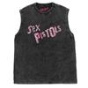 Sex Pistols Sex Pistol banda cantante principal guitarrista chaleco sin mangas batik lavado vintage