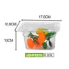 Bandeja de porciones de PC Jin De 1/6 Caja de porciones transparente Bandeja cuadrada para alimentos Bandeja para comida rápida resistente a caídas Bandeja de porciones de frutas